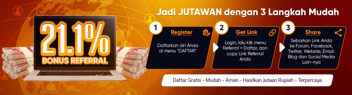 Referral AJAIBSLOTS | Bonus Referral Bagi Link AJAIBSLOTS
